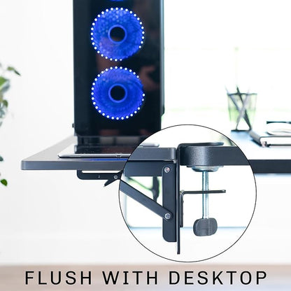 VIVO Black Clamp-on 36 x 12 in Desk Extender, DESK-EXT36 | Foldable, Wrist - Image 8