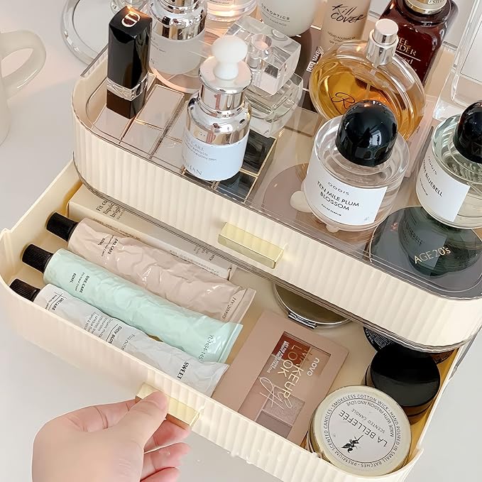 Stackable Plastic Organizer Big & Spacious Drawer | Organize Eyeshadow Palettes - Image 4
