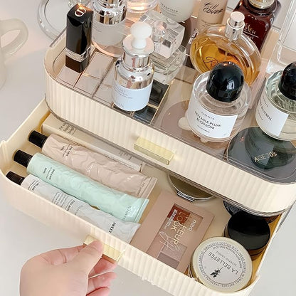 Stackable Plastic Organizer Big & Spacious Drawer | Organize Eyeshadow Palettes - Image 4