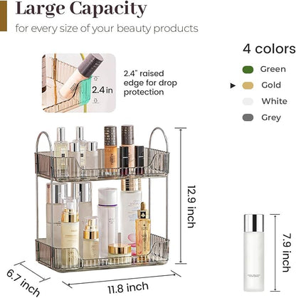 Aveniee Bathroom Counter Organizer Countertop, Makeup Perfume Shelf Storage - Image 3
