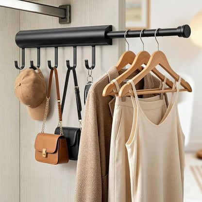 12 Inch Valet Rod for Closet Pull Out Heavy Duty Retractable Slide Out Closet by Suemisi