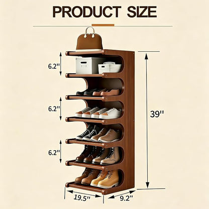 39" Bamboo Shoe Rack - Image 2