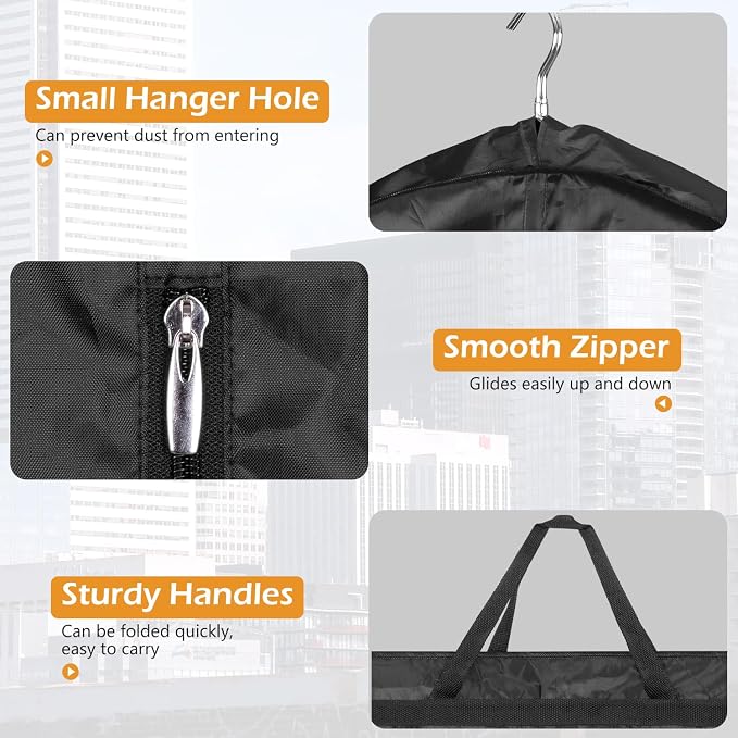 MISSLO 54" Garment Bags for Travel for Women Waterproof Dress Bags for Gowns - Image 7