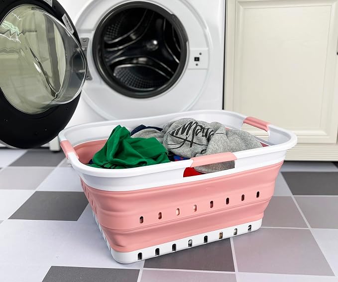 SAMMART 42L Collapsible Plastic Laundry Basket - Image 7