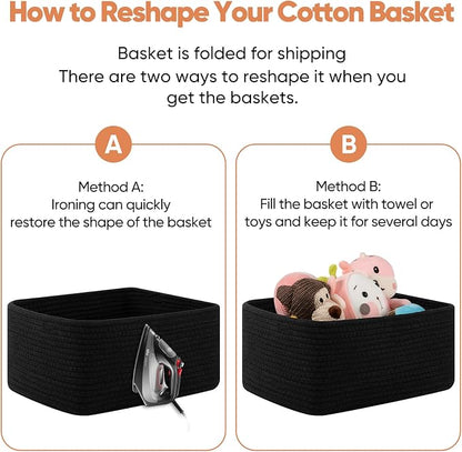 OIAHOMY 4 Pack 14.17*11.02*6.3IN Storage Baskets - Image 7