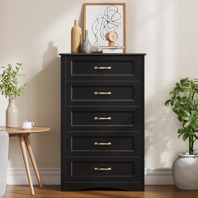 Gizoon 5 Drawer Dresser, for Clothes, Living Room by Gizoon
