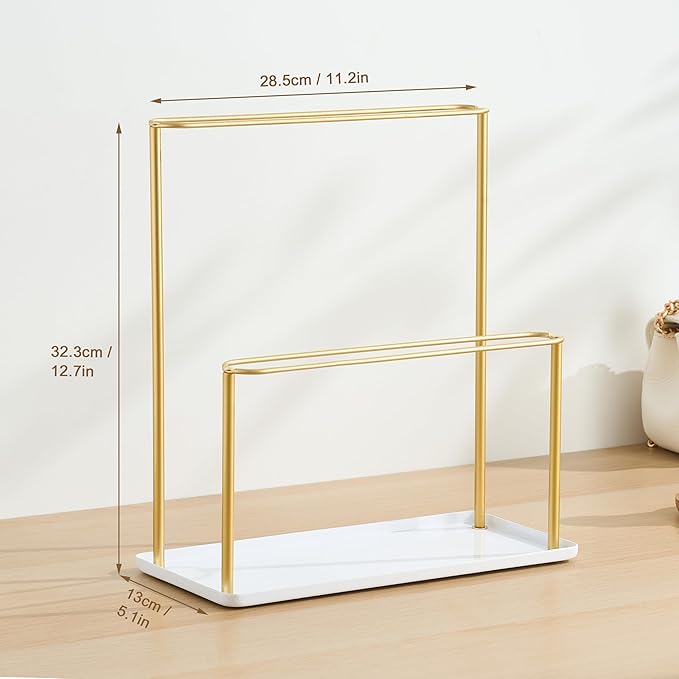Headband Holder Organizer Metal 2-Tier - Image 7