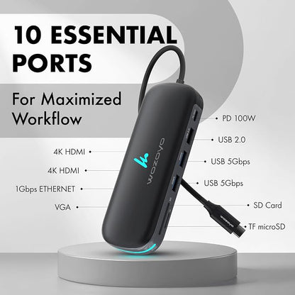 Type C 10 in 1 Wozoyo Docking Station - Image 2