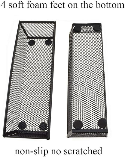 HAHIYO Stackable Mesh Tray Cup 9 x 3 x 2 inches Sturdy Container - Image 2