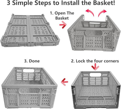 20L Folding Crate, Collapsible Storage Crates - Image 2