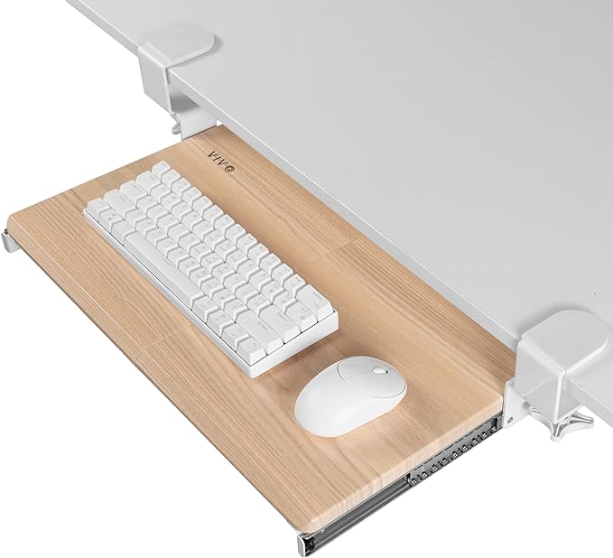 VIVO Small Clamp-on Computer Keyboard and Mouse Under Desk Slider Tray by Unknown