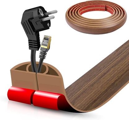 Floor Cord Cover Cable Cavity Self Adhesive Cord Hider Floor 10FT Floor Cable by DBHXXMB-HH