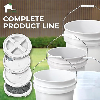 3.5-Gallon White Bucket Pail - Image 6