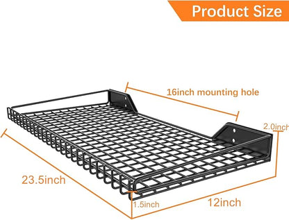 WALMANN 2 Pack Garage Wall Shelf, 23.5" x 12" Wall Mounted Storage Shelves - Image 3