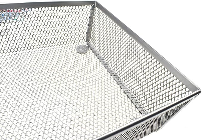 HAHIYO Stackable Mesh Tray Cup 6 x 6 x 2 inches Sturdy Container - Image 7