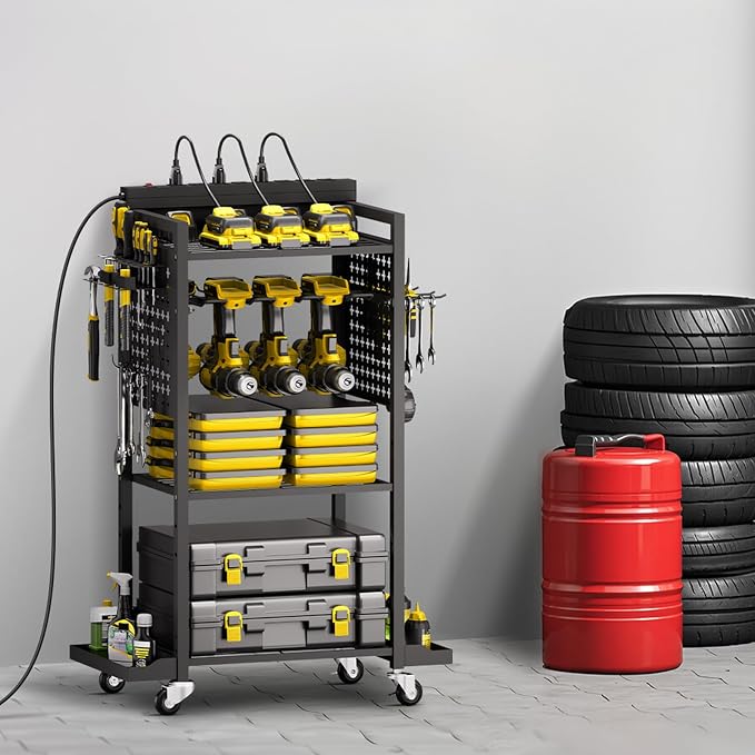 VEVOR 4-Tier Tool Organizer Cart - Image 8