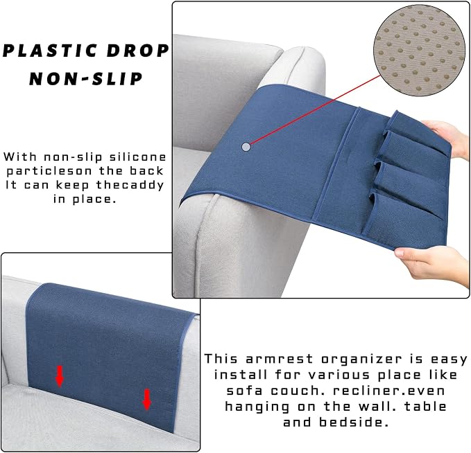 NB Sofa Armrest Organize remote holder bedside caddy organizer - Image 5