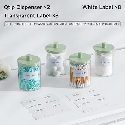 TIPGO Glass Qtip Holder Dispenser - Image 4