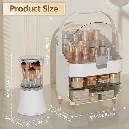 Makeup Organizer Countertop & Makeup Brush Holder - Image 3