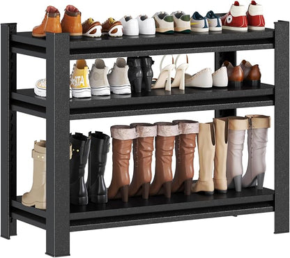 Storage Shelves, Garage Metal Shelving Unit, Adjustable, Double-Layer Column by Beaunatixx