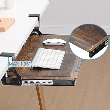 ETHU Keyboard Tray Under Desk, Pull Out Keyboard & Mouse Tray - Image 7