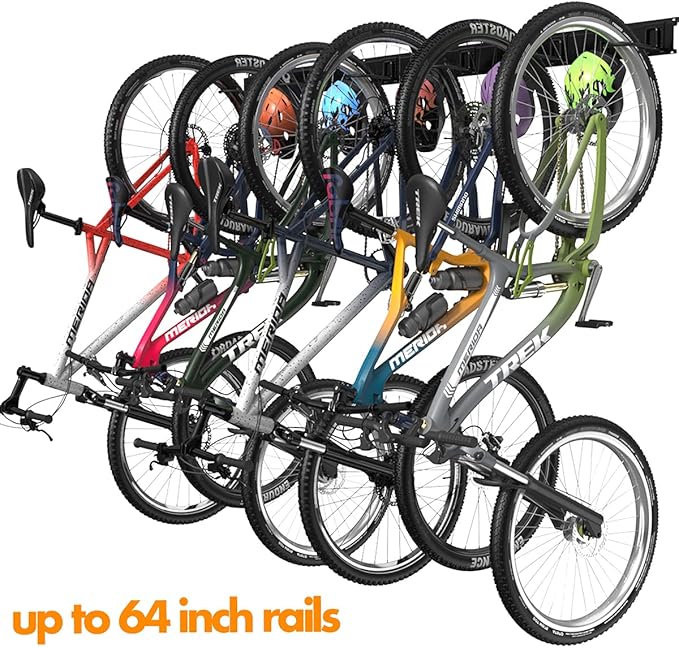 TORACK Bike Storage Rack, 6 Bike Racks & 5 Hooks - Image 2