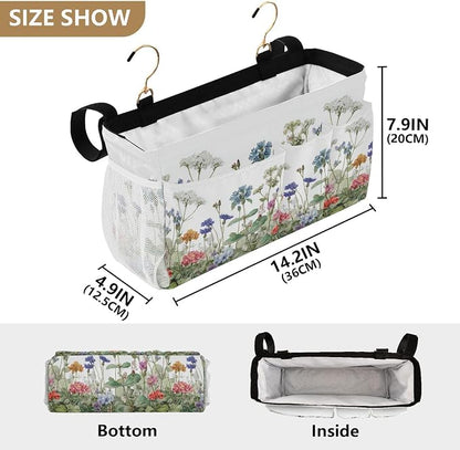 Wildflower Bloom Blue Bedside Caddy - Image 4
