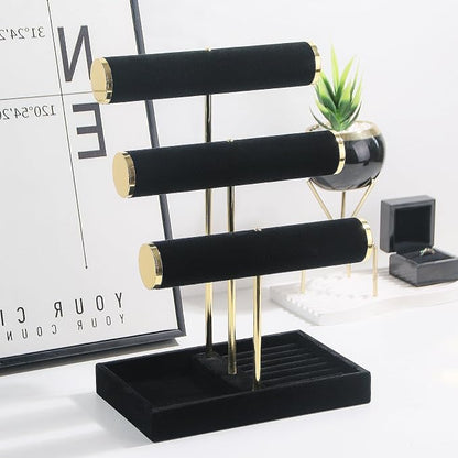Bracelet Holder, 3 Tier Bracelet Display Holder, Detachable Velvet Jewelry - Image 7