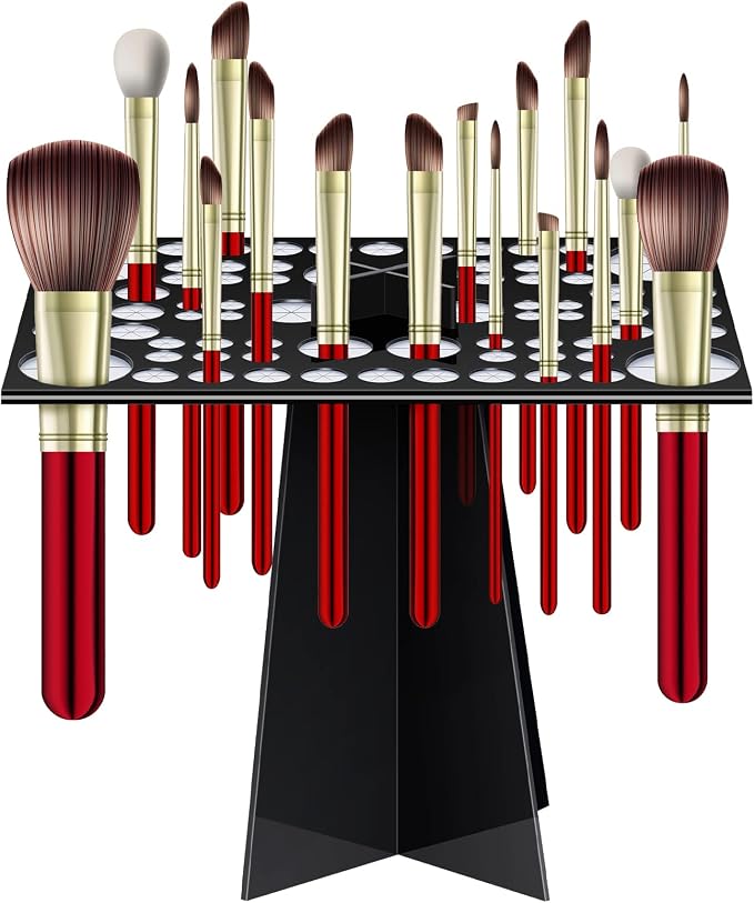 72 Holes Acrylic Makeup Brush Stand by Vesici