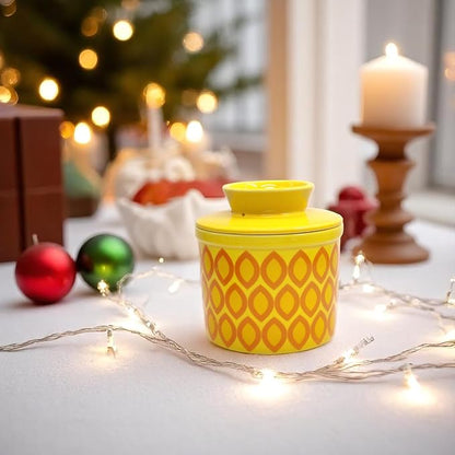 Butter Crock with Lid for Countertop, Butter Keeper Crock with Water, French - Image 3