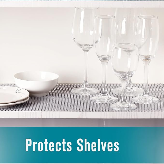 Shelf Liner, Non-Adhesive Roll Drawer Liners 12 Inches x 20 Feet, Non Slip Grip - Image 3