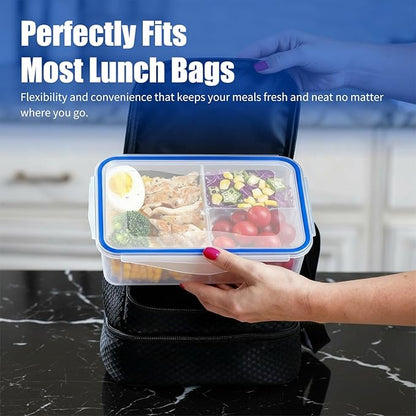 KIGI Lunch Container Set with Small Containers, 3 Compartment Food Storage - Image 5
