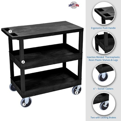 LUXOR EC211HD-B 32" x 18" Cart - Image 2