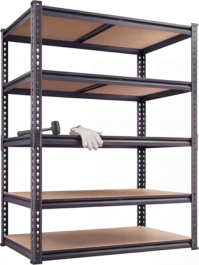 Garage Shelving, 2650LBS Heavy Duty Garage Storage Shelves, 5-Tier Adjustable by Unknown