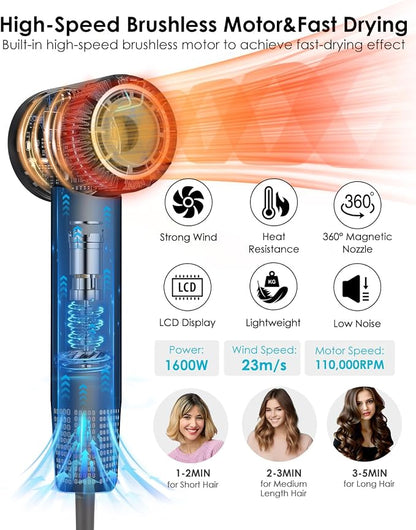 Hair Dryer, 110000 RPM High-Speed Blow Dryer - Image 2