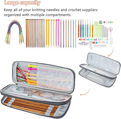 MYBAGZING Knitting Needles and Crochet Hook Organizer Case - Image 5