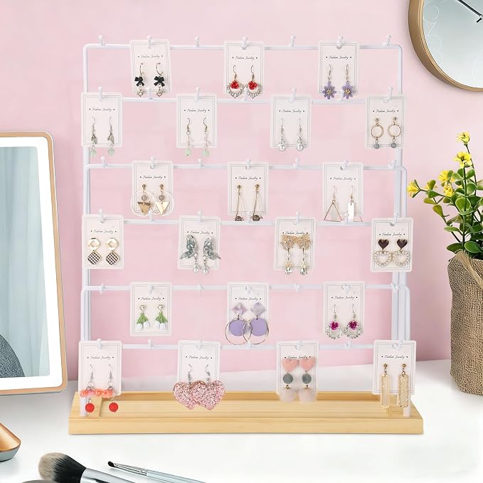 Earring Display for Vendors, 6 Tiers Earring Rack Display Holder Stand - Image 5
