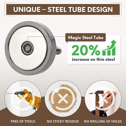 Neosmuk Magnetic Hooks Steel Tube Design - Image 2