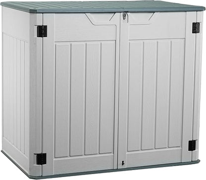 EHHLY Horizontal Resin Storage Shed, 47 Cuft Garden Tool Sheds & Outdoor Storage by EHHLY