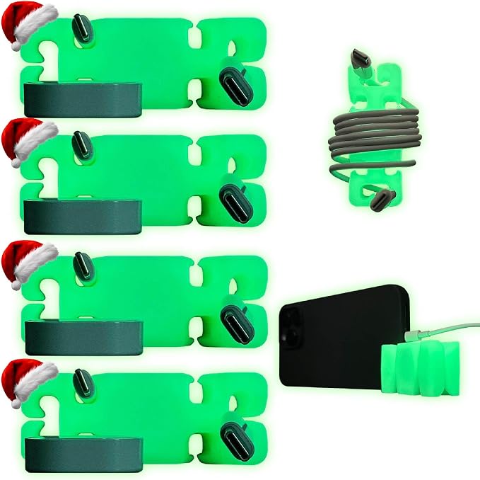 GlowBrick Stocking Stuffers for Adults Cord Management Weighted Cord Holder by CordBrick