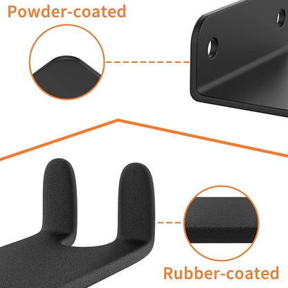 WALMANN 2 Pack Bike Pedal Hanger Wall Mount, Heavy Duty Horizontal Bike Rack - Image 7