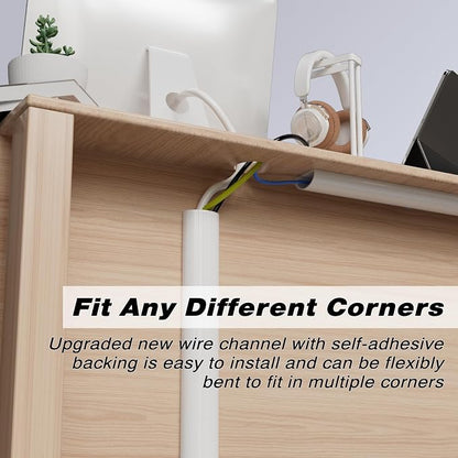118" Silicone Cord Hider for Wall Mount TV, Large Self-Adhesive Cable Hider for - Image 7