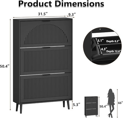 BORNOON Shoe Cabinet for Entryway - Image 2