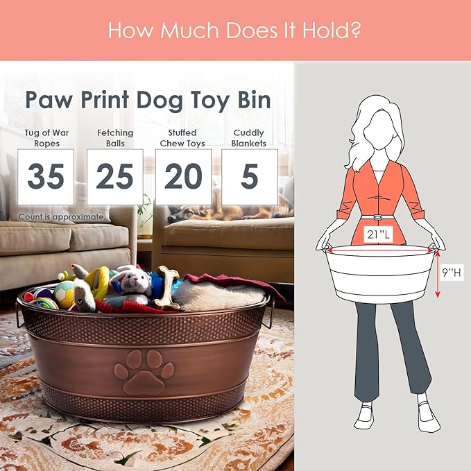 BREKX Indestructible Metal Dog Toy Bin - Image 4