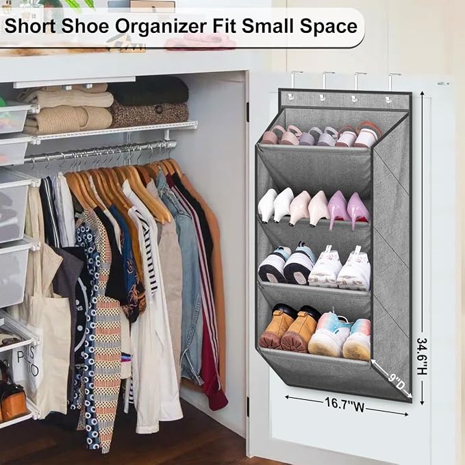 SLEEPING LAMB Over the Door Shoe Organizer - Image 2