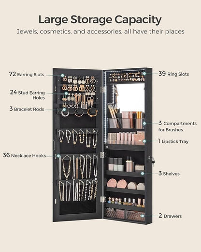 SONGMICS Jewelry Cabinet Armoire Organizer - Image 4