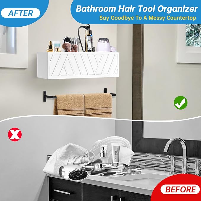 Hair Tool Organizer Wall Mounted - Image 6
