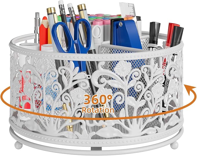 EKNITEY Rotating Mesh Desk Organizer by EKNITEY