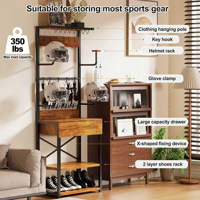 Motorcycle Helmet Holder Floor Standing, Sports Helmets, Boots & Accessories - Image 5
