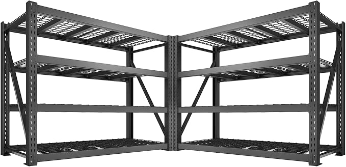 Bepatio 8000LBS Garage Shelving Heavy Duty, Adjustable Utility Shelves by Bepatio
